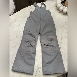 Lands' End Light Gray Snow Bib Overalls